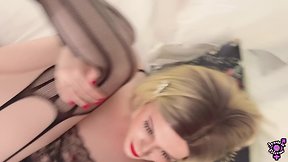 Jessica bloom: trans sissy slut gets pegged while sucking cock