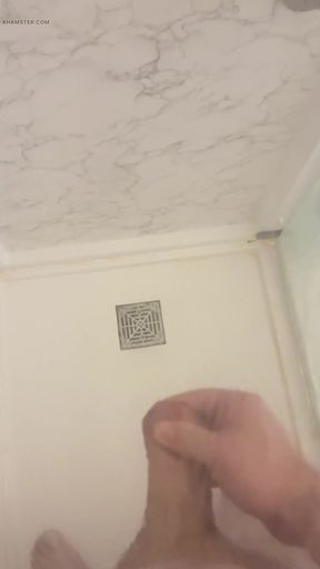 Retired Army Veteran Playing with His Cock in the Shower