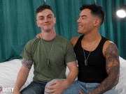 Twink Robert Law Dicks Down Tanned Hunk - JC Hunt, Robert Law - ActiveDuty