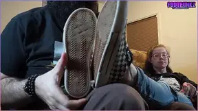Ticklish Nerdy Girl Thinks You're Gross Worshiping Her Tiny Feet - Pt. 1