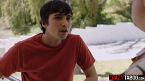 Teen Laney Grey gets intense action from big cock&#x1F32D; counselor and boyfriend