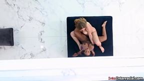 Big tits black Lily Starfire and busty latin Skylar Snow shake their big wet boobs and asses The lesbian latina pussy licked and facesits the ebony