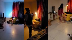 bastidores da gravacao de halloween com mila spook