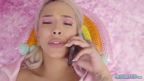 Is Talking On The Phone While Getting Her With Lauren Pixie