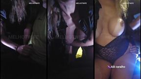 enquanto o corno fazia compras, o macho arrombou meu cu e gozou dentro na rua do lado