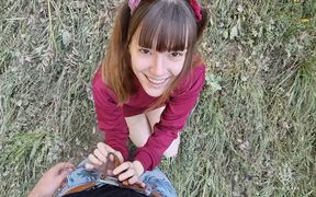 POV - Outdoor Quickie with Cumshot!