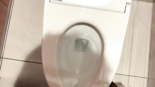 綺麗な商業施設のトイレでオナニーしたよ、でもスマホで録画するとオカズなくなって困った