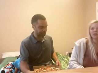 Kayli Gets BBC with her pizza