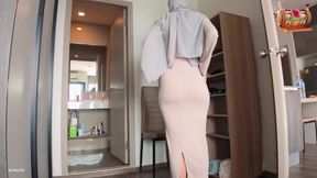Stepmom Assists Stepson with Quick Release on Her Small Breasts While Home Alone