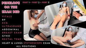 Penelope's COMPLETE Medical Exam ALL 3 PARTS – HEART - LUNGS AUSCULTATION in various positions – ECG (EKG) – ULTRASOUND – ABDOMINAL – BREAST – GYNO – RECTAL TEMP (COLLECTOR’S EDITION - not new footage) *in HD*