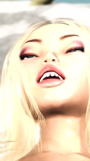 A super sexy horny blonde gets fucked by BBC in the desert island   Clip 3