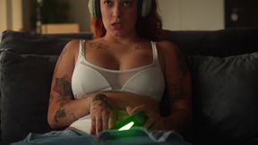 Roommates Turn Private Moment Into Steamy Lesbian Hookup