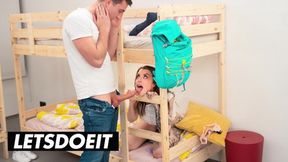 Stepbro's Canadian babe Eden Ivy gets nasty anal&#x1F44C; action from her stepbro on a horny&#x1F975; hostel escapade