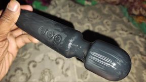 Black dildo fucking my ash hole