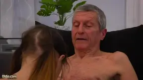 Sexy Nerd Gets Pounded Hard By Older Man In Tight Vagina And Hot Mouth