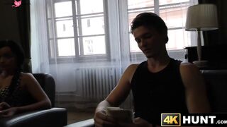 Young babe earns money for boyfriend by fucking a stranger