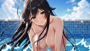 Poolside Hentai Babe Fucks Herself with Every Toy - Dripping Wet & Moaning Loud