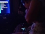 Quería jugar play y con la verga de mi cuñado, al final terminó llenandome de leche 🥺😏😈