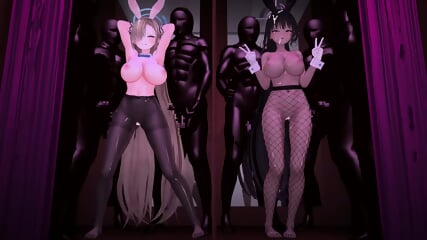 Blue Archive - Changing room sex dance Asun and Karin