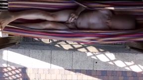 exhibitionist public outdoor cumshot in my hangmat 2