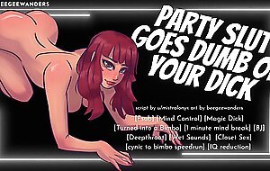 Party Girl Goes Dumb on Your Cock || Audio Roleplay for Men || Fsub Blowjob
