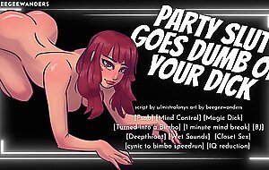 Party Girl Goes Dumb on Your Cock || Audio Roleplay for Men || Fsub Blowjob