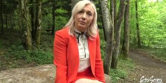 Blonde Louane with stunning tits gets fucked hard