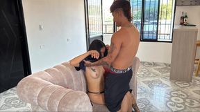 Cute Stepsister Uses My Shirt Only as a Pretext to Fuck
