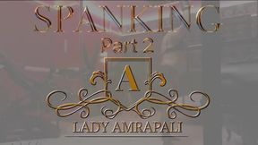 SPANKING Part 2 Total lenghts 3:16 minutes  Bdsm Slave Spanking  Whip Paddle  LADY AMRAPALI  Herrin Mistress Domina Femdom