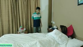 Desi Stepaunty Fucking with Two 18yrs Boy! Indian Bengali Threesome