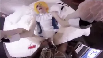 Black daddy barebacks cosplay sissy in hardcore anal session