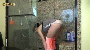 nikki next loves wetting her tight pants omorashi