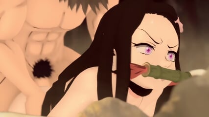 Nezuko se fait ANAL par Inosuke   HENTAI   Demon Slayer   NSFW