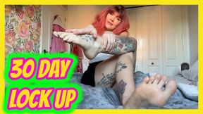 Foot Fetish Chastity 30 Day Lock Up for SPH Beta Males