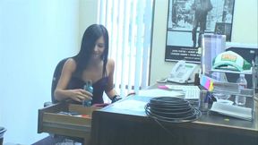 Small titted beauty takes hard cock deep into her throat