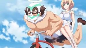 Nuki Doki! Revolution 3 - Pervy hentai angel uses his dick as a helicopter