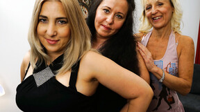 Two lesbos matures eating teen snatch