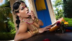 Pakistani Siren Jasmine Sherni Sizzles in Red Saree and Gold #MILF #Masturbate