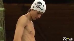 Horny guy with hat pounds deep his friend ass in bareback style