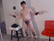 Thong & Roman Sandals Fantasy Hunk Goes XXX!