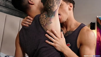 NextDoorBuddies - Tattooed Muscle Duo Devour One Another