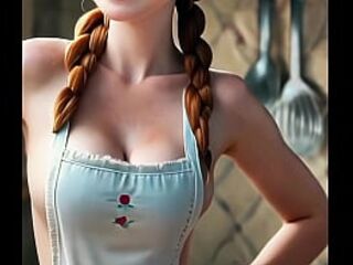 Princess Anna is preparing smth specific in the kitchen. The real question is, who is the fortunate person that babe's cooking for? #disney #frozen #anna #disneyedit #shorts #fyp