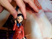 清楚お嬢様系制服JCフィギュアにぶっかけ顔射オナニーキモオタク男の喘ぎ声あり【ふたりはプリキュア雪城ほのか(キュアホワイト)】