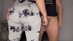 Ruined Orgasm Handjob And Cum On Yoga Pants