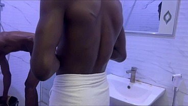 It was a house party and we ended up fucking in the bathroom away from other friends