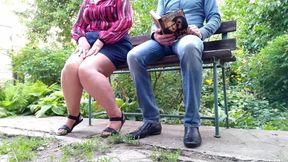 Let Your Son-in-law See You Pee Standing Doggy Style and Give Him Your Dirty Warm Panties