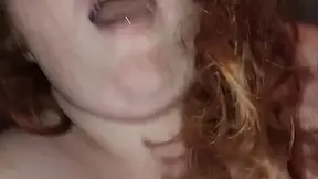 Pov blindfolded redhead gets hardcore fuckee and squirts
