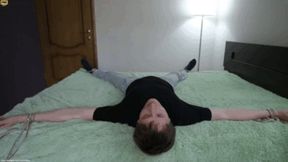 087-088 Sexy blonde: * Princess Mimi Slave, lie down, now I will crush your worthless neck with my ass [4k]