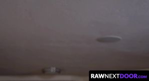 RawNextDoor.com - Gays Spencer Laval and Johnny B share steamy kitchen bareback fucki