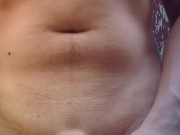 Karis Flexes Chest, Biceps, Ass and Cock